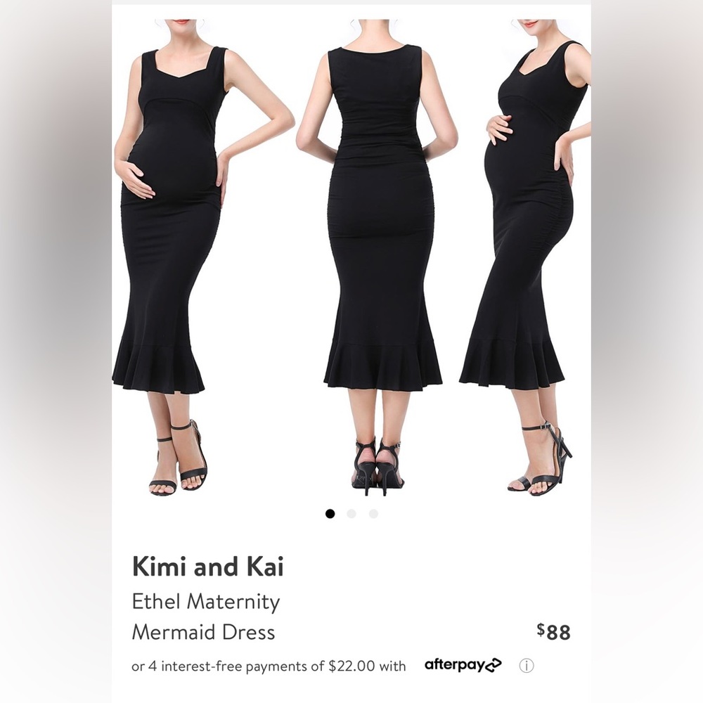 Kimi and Kai Ethel Mermaid Maternity Dress, Size Small